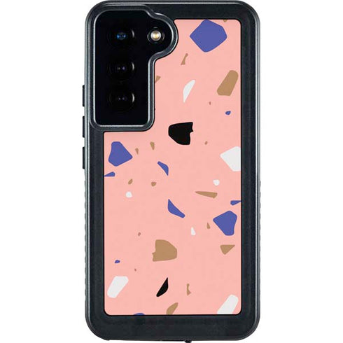 Pink Terrazzo Galaxy S24 Waterproof Case