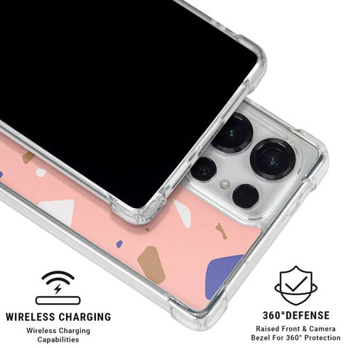 Pink Terrazzo Galaxy S25 Ultra Clear Case