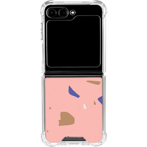 Pink Terrazzo Galaxy Z Flip6 Clear Case