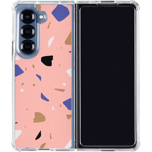 Pink Terrazzo Galaxy Z Fold6 Clear Case