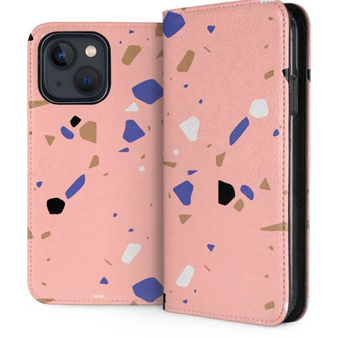 Pink Terrazzo iPhone 13 Folio Case