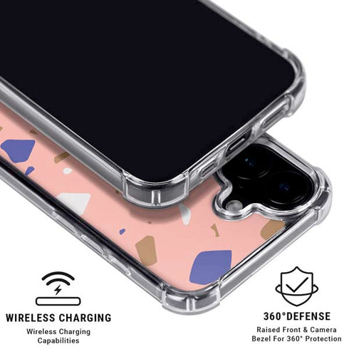 Pink Terrazzo iPhone 16 MagSafe Case
