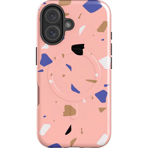 Pink Terrazzo iPhone 16 Magsafe Impact Case