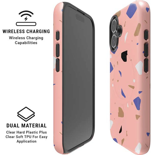 Pink Terrazzo iPhone 16 Plus Magsafe Impact Case