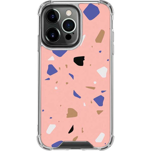 Pink Terrazzo iPhone 16 Pro Clear Case