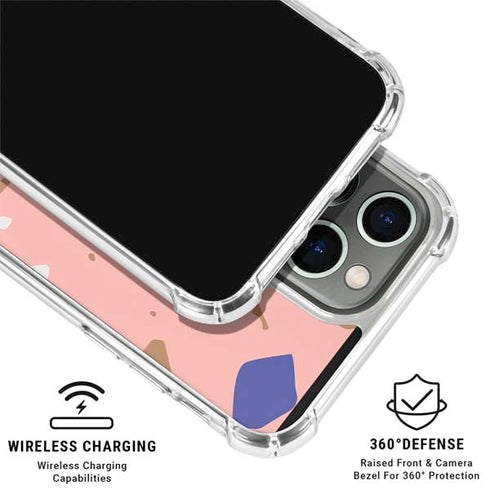 Pink Terrazzo iPhone 16 Pro Max Clear Case