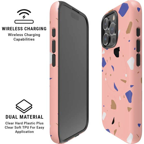 Pink Terrazzo iPhone 16 Pro Max Magsafe Impact Case