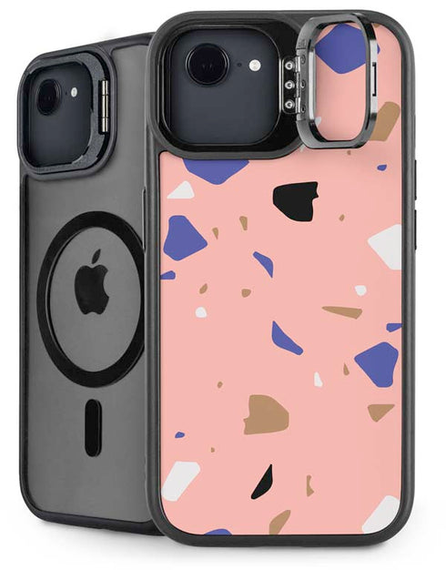 Pink Terrazzo iPhone 16e Kickstand Case