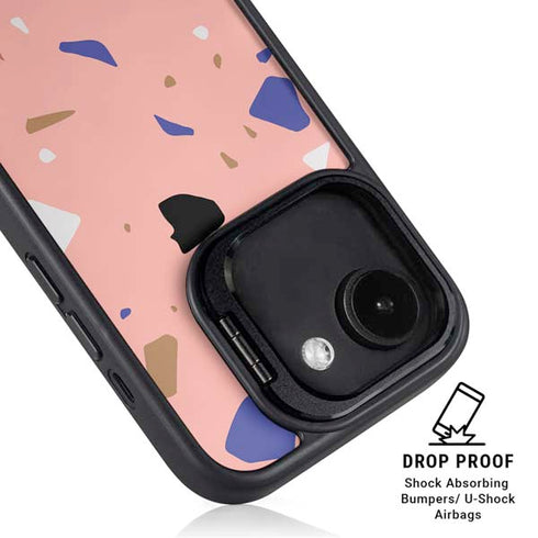 Pink Terrazzo iPhone 16e Kickstand Case