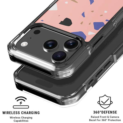 Pink Terrazzo iPhone 18 Pro Clear Case