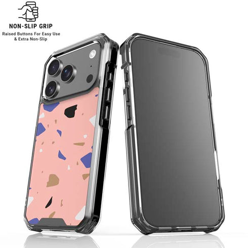 Pink Terrazzo iPhone 18 Pro Clear Case