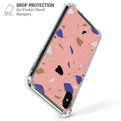Pink Terrazzo iPhone X/XS Clear Case