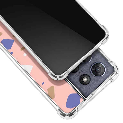 Pink Terrazzo Moto G Play 5G (2025) Clear Case