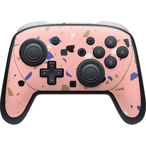 Pink Terrazzo Nintendo Switch 2 (2025) Pro Controller Skin