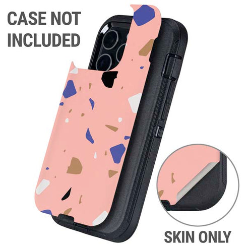 Pink Terrazzo Otterbox Defender iPhone Skin