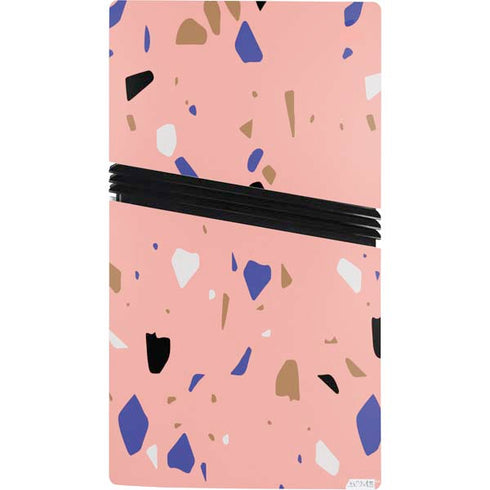Pink Terrazzo PS5 Pro Console Skin