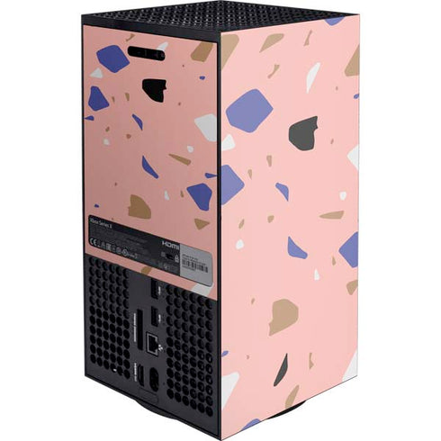 Pink Terrazzo XBox Series X Digital Edition Console Skin