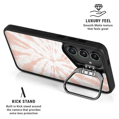Pink Tie Dye Galaxy S25 Kickstand Case