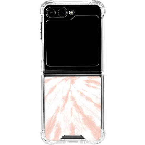 Pink Tie Dye Galaxy Z Flip6 Clear Case