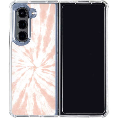 Pink Tie Dye Galaxy Z Fold5 5G Clear Case