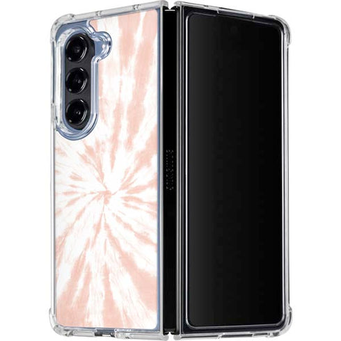 Pink Tie Dye Galaxy Z Fold5 5G Clear Case