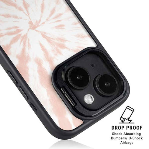 Pink Tie Dye iPhone 15 Kickstand Case