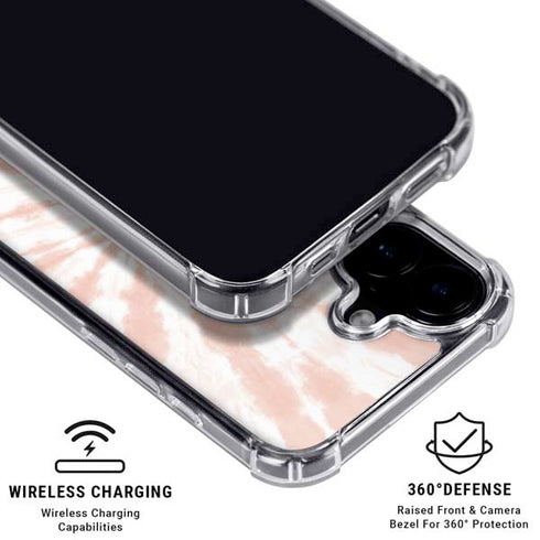 Pink Tie Dye iPhone 16 Plus MagSafe Case