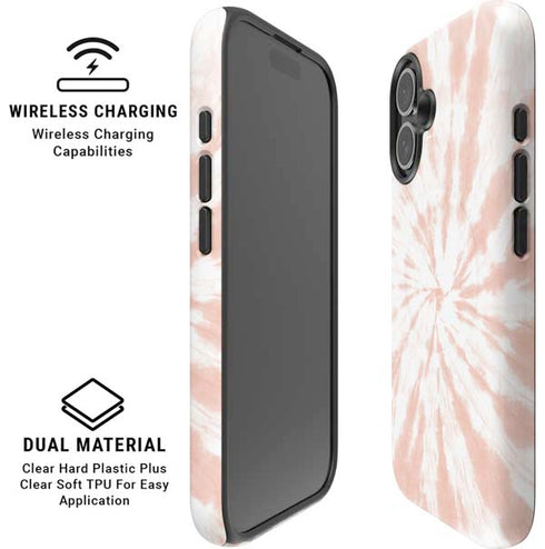 Pink Tie Dye iPhone 16 Plus Magsafe Impact Case