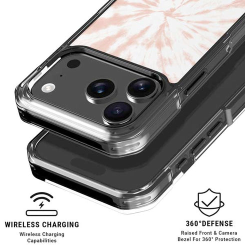 Pink Tie Dye iPhone 18 Pro Clear Case