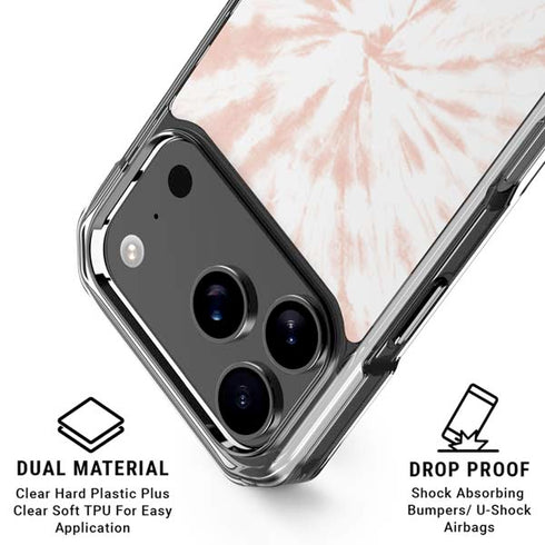 Pink Tie Dye iPhone 18 Pro Clear Case