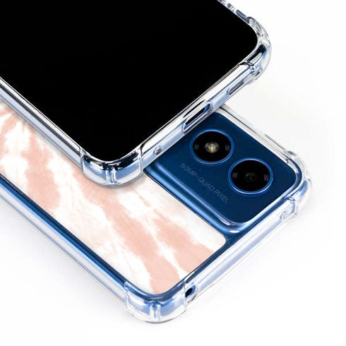 Pink Tie Dye Moto G 5G (2024) Clear Case