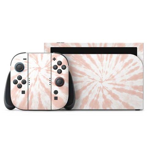 Pink Tie Dye Nintendo Skins