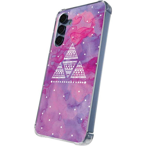 Pink Tribal Euphoria Galaxy A35 5G Clear Case