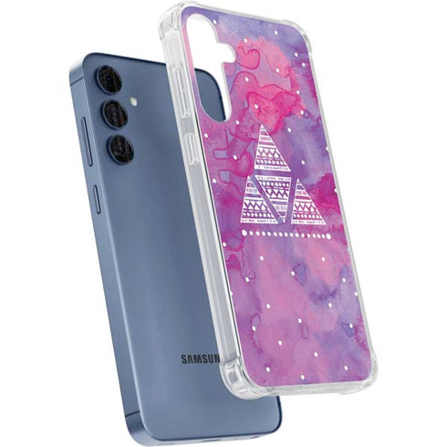 Pink Tribal Euphoria Galaxy A55 5G Clear Case