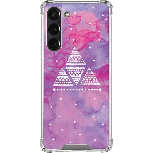 Pink Tribal Euphoria Galaxy S24 FE Clear Case