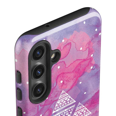 Pink Tribal Euphoria Galaxy S25 Plus Impact Case