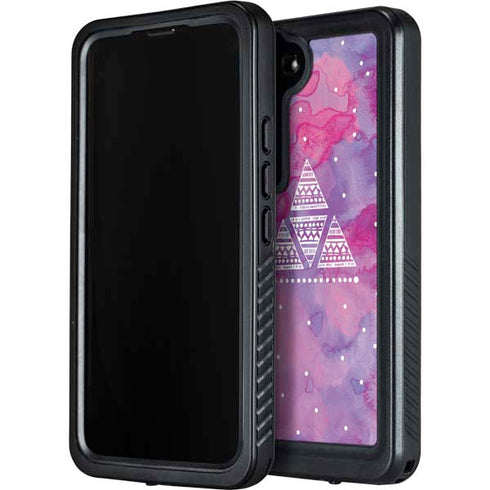 Pink Tribal Euphoria Galaxy S24 Plus Waterproof Case