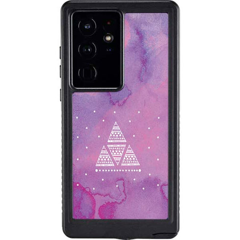 Pink Tribal Euphoria Galaxy S24 Ultra Waterproof Case
