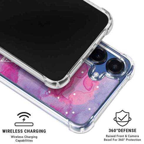 Pink Tribal Euphoria Galaxy S25 Clear Case