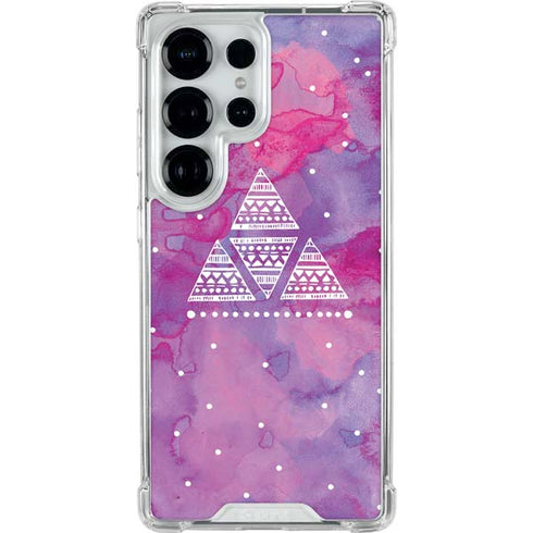 Pink Tribal Euphoria Galaxy S25 Ultra Clear Case