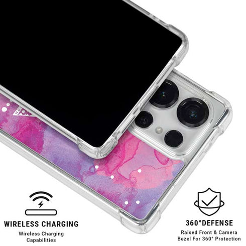 Pink Tribal Euphoria Galaxy S25 Ultra Clear Case