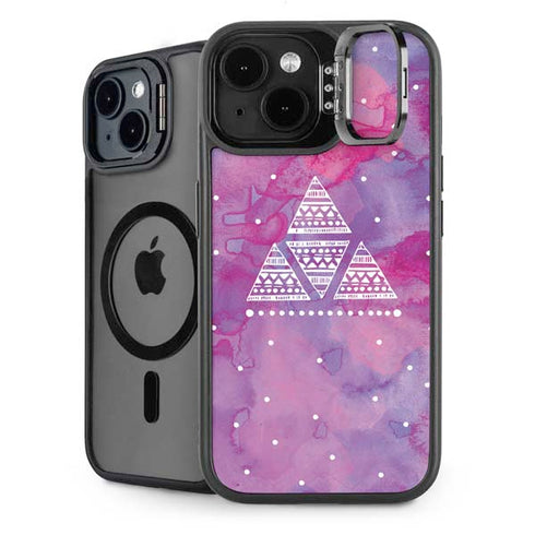 Pink Tribal Euphoria iPhone 14 Plus Kickstand Case