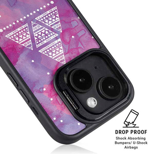 Pink Tribal Euphoria iPhone 14 Plus Kickstand Case