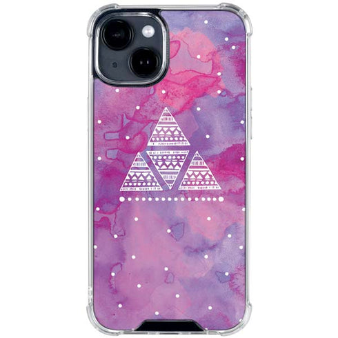 Pink Tribal Euphoria iPhone 15 Clear Case