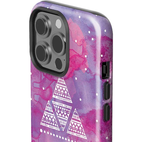 Pink Tribal Euphoria iPhone 15 Pro Impact Case