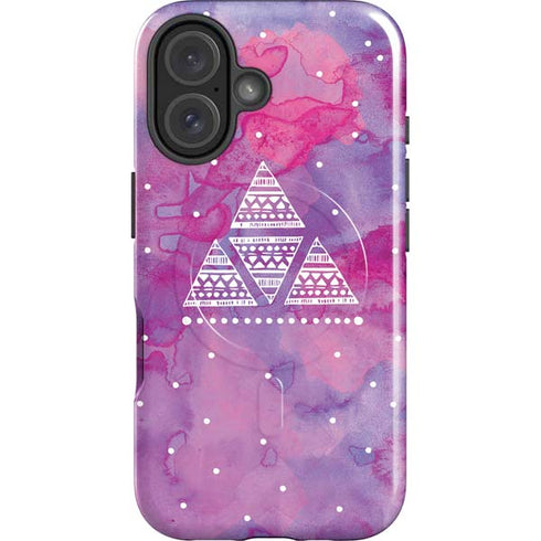 Pink Tribal Euphoria iPhone 16 Magsafe Impact Case