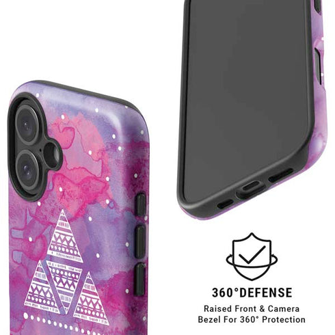 Pink Tribal Euphoria iPhone 16 Magsafe Impact Case