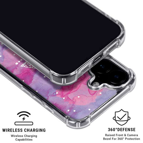 Pink Tribal Euphoria iPhone 16 Plus Clear Case