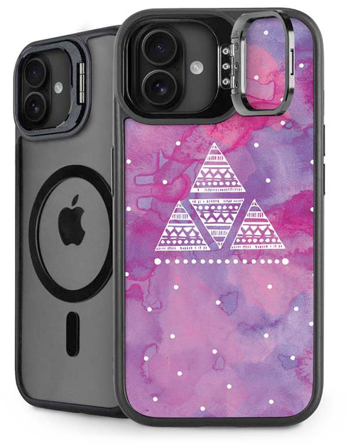 Pink Tribal Euphoria iPhone 16 Plus Kickstand Case