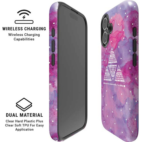 Pink Tribal Euphoria iPhone 16 Plus Magsafe Impact Case